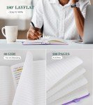 Purple A5 Lined Journal Notebook for Writing