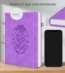 Purple A5 Lined Journal Notebook for Writing
