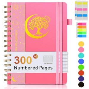 Spiral Bound Notebook with 300 College Ruled Pages