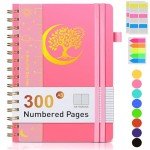 Spiral Bound Notebook with 300 College Ruled Pages