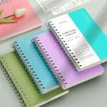 Pink A5 Spiral Dot Grid Notebook - 300 Pages