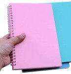 3-Pack A5 Spiral Notebooks with Plastic Covers