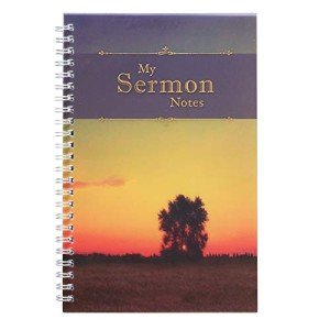 Wirebound Notebook for Sermon Notes with Tree