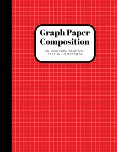 Graph Paper Notebook - 100 Sheets, 8.5 x 11