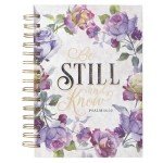 Be Still and Know Journal with Purple Rose