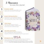 Be Still and Know Journal with Purple Rose