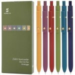 6 Pack Quick Dry Black Gel Pens