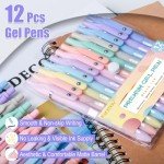 Cute 12-Pack Fine Point Gel Pens