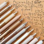 Pastel Gel and Black Ink Pen Set Bundle