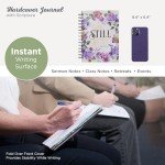 Be Still and Know Journal with Purple Rose