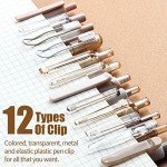 Pastel Gel and Black Ink Pen Set Bundle