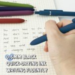 Vintage Gel Pens Set - 5 Fine Point Black