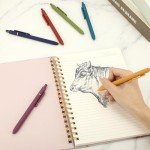 6 Pack Quick Dry Black Gel Pens