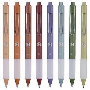Matte Gel Pens Set - Smooth Writing, 8 Pack