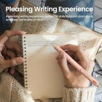 6 Pack Quick Dry Black Gel Pens