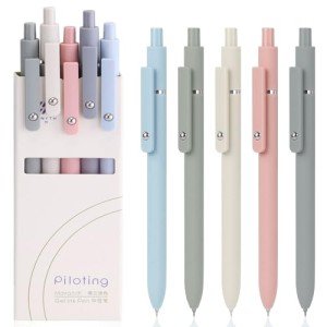 Aesthetic Gel Ink Pens Set - 5 Cute Pens