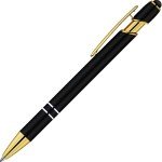 12 Pack Black Gold Ballpoint Pens with Stylus