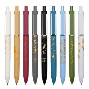 9-Pack Refillable 0.7mm Black Gel Pens