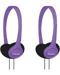 Koss KPH7V Portable On-Ear Headphone with Adjustable Headband - Violet