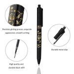 9-Pack Refillable 0.7mm Black Gel Pens