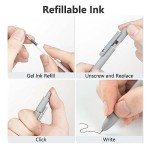 6-Pack Retractable Gel Pens for Smooth Writing