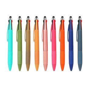 4-in-1 Multicolor Pen with Stylus Tip
