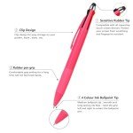 4-in-1 Multicolor Pen with Stylus Tip