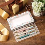 Floral Ballpoint Pen Set - 3 Pieces