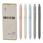 Aesthetic Gel Pens Set, 5 Pcs - Smooth Writing