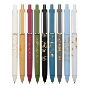 Linbsunne Black Gel Pens 0.7mm, 9-Pack