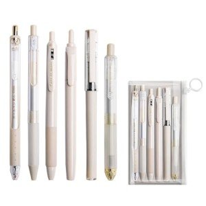 Pastel Gel Ink Pen Set with Highlighter