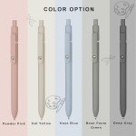 Aesthetic Gel Pens Set, 5 Pcs - Smooth Writing