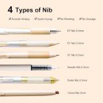 Pastel Gel Ink Pen Set with Highlighter