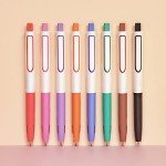 Multicolor Retractable Gel Ink Pens Set (8ct)