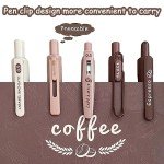 Cute Retractable Gel Pens - 5 Pack Coffee