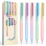 MIXVOVA 5-Pack Retractable Gel Pens in Cool Colors
