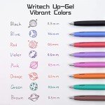 Multicolor Retractable Gel Ink Pens Set (8ct)