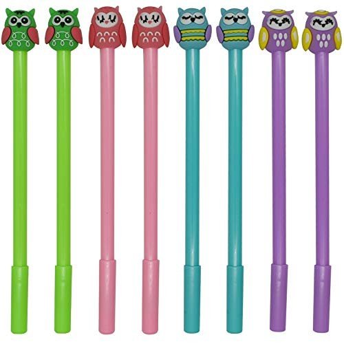 12 PCS Cute Owl Rollerball Pens Set