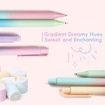 MIXVOVA 5-Pack Retractable Gel Pens in Cool Colors