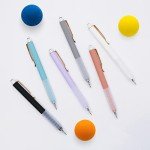 Gold Retractable Ballpoint Pens - 6 Count