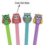 12 PCS Cute Owl Rollerball Pens Set