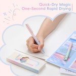 MIXVOVA 5-Pack Retractable Gel Pens in Cool Colors