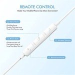 2 Packs Wired Headphones for iPhone Earbuds with Built-in Microphone & Volume Control HiFi Stereo Nosie Reduction Earphones Compatible with iPhone 14/13/12/11/XR/XS/X/8/7/SE Support All iOS System