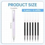 Cute Retractable Gel Pens with Soft Grip – 12 Pack