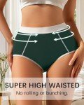 K-CHEONY High Waisted No Show Underwear for Women Lightweight Cool Breathable Panties Soft Comy Full Coverage Briefs