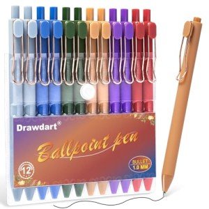 12 Pack Smooth Writing Retractable Ballpoint Pens