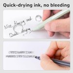 Set of 6 Fine Point Black Gel Pens