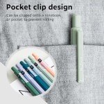 Set of 6 Fine Point Black Gel Pens