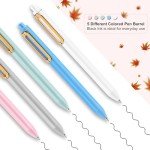 Aesthetic Black Gel Pens for Note Taking