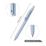 5-Pack Quick Dry Black Gel Pens for Writing